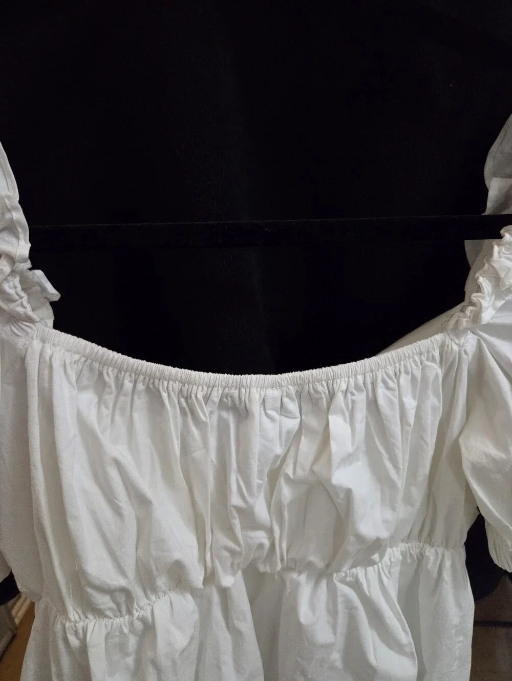 Moon River Eyelet Peplum Top - Picture 3 of 9